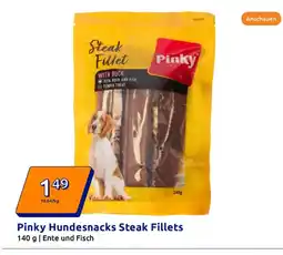 Action Pinky hundesnacks steak fillets Angebot