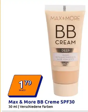 Action Max & more bb creme spf30 Angebot
