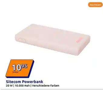 Action Sitecom powerbank Angebot