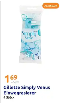 Action Gillette simply venus einwegrasierer Angebot