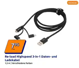 Action Re-load highspeed 3-in-1 daten- und ladekabel Angebot