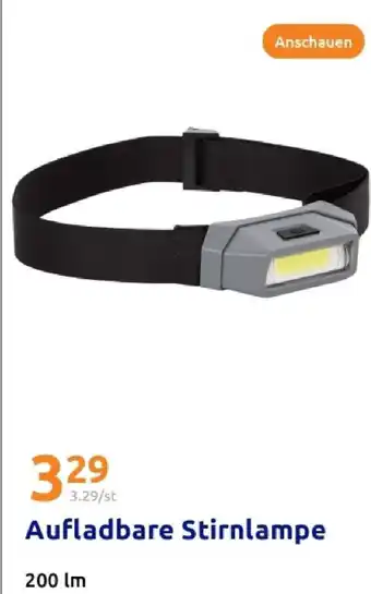 Action Aufladbare stirnlampe Angebot