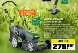 OBI LUX-TOOLS AKKU RASENMÄHER ,,A-RM-46-24 SET" Angebot