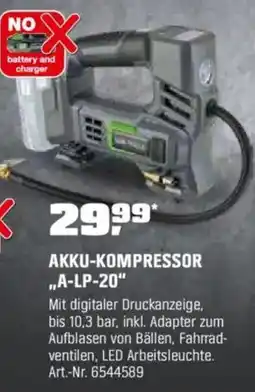 OBI LUX-TOOLS AKKU-KOMPRESSOR "A-PL-20" Angebot