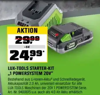 OBI LUX-TOOLS STARTER-KIT ,,1 POWERSYSTEM 20V" Angebot