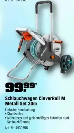 OBI GARDENA Schlauchwagen CleverRoll M Metall Set 30m Angebot