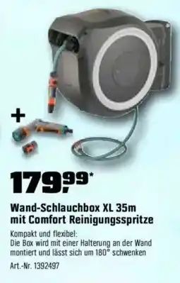 OBI GARDENA Wand-Schlauchbox XL 35m mit Comfort Reinigungsspritze Angebot