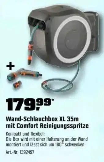 OBI GARDENA Wand-Schlauchbox XL 35m mit Comfort Reinigungsspritze Angebot