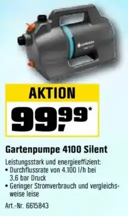 OBI GARDENA Gartenpumpe 4100 Silent Angebot