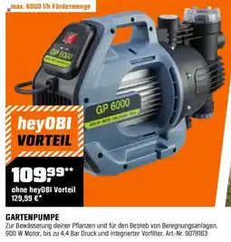 OBI GARTENPUMPE Angebot