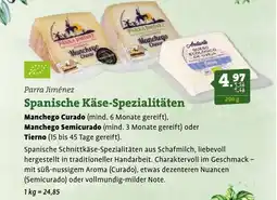 Ebl Naturkost Parra Jiménez Spanische Käse-Spezialitäten Angebot