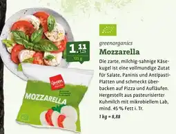 Ebl Naturkost greenorganics Mozzarella Angebot