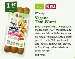 Ebl Naturkost Wheaty Vegane Thai-Wurst Angebot