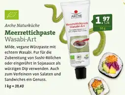 Ebl Naturkost Arche Naturküche Meerrettichpaste Wasabi-Art Angebot
