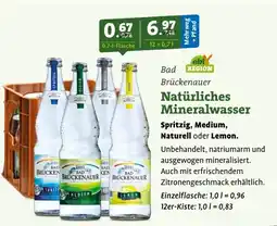 Ebl Naturkost Bad Brückenauer Natürliches Mineralwasser Angebot