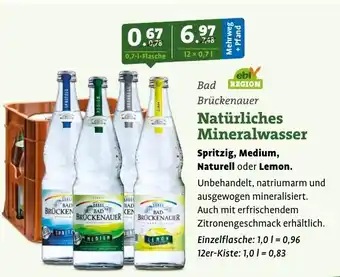 Ebl Naturkost Bad Brückenauer Natürliches Mineralwasser Angebot