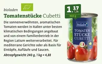 Ebl Naturkost bioladen Tomatenstücke Cubetti Angebot