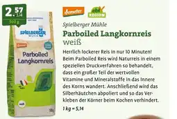 Ebl Naturkost Spielberger Mühle Parboiled Langkornreis weiß Angebot
