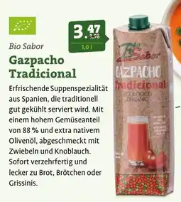 Ebl Naturkost Bio Sabor Gazpacho Tradicional Angebot