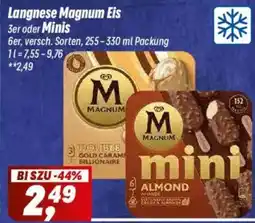 Simmel Langnese Magnum Eis 3er oder Minis Angebot