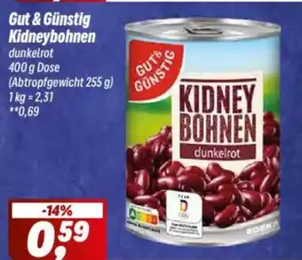 Simmel Gut &Günstig Kidneybohnen Angebot