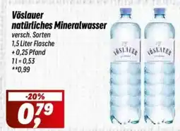 Simmel Vöslauer natürliches Mineralwasser Angebot