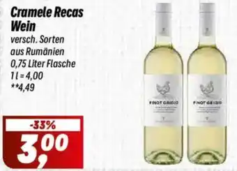 Simmel Cramele Recas Wein Angebot