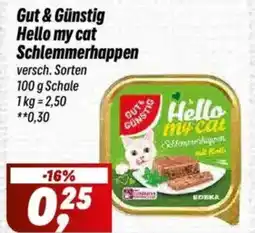 Simmel Gut & Günstig Hello my cat Schlemmerhappen Angebot
