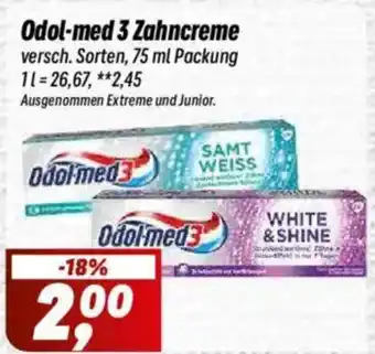 Simmel Odol-med 3 Zahncreme Angebot