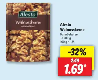 Lidl Alesto Walnusskerne 200g Angebot