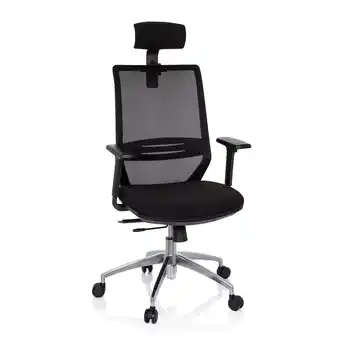 Netto Marken-Discount hjh OFFICE Profi Bürostuhl PROFONDO PRO Stoff/Netzstoff mit Armlehnen (höhenverstellbar) Angebot