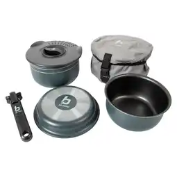 Netto Marken-Discount BO-CAMP Kochset Trekking Aluminium Camping Kochgeschirr Alu Topf Pfanne 5-teilig Angebot