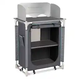 Netto Marken-Discount BO-CAMP Camping Reise Küche Moraine Küchen Box Falt Schrank Tisch Windschutz Alu Angebot