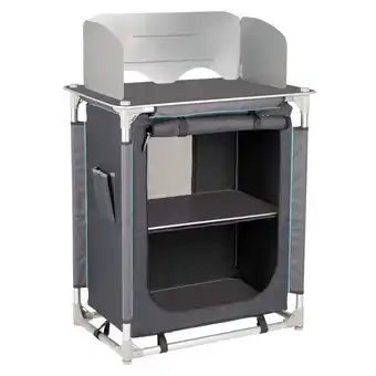 Netto Marken-Discount BO-CAMP Camping Reise Küche Moraine Küchen Box Falt Schrank Tisch Windschutz Alu Angebot