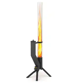 Netto Marken-Discount GARDENFLARE Feuerrohr – elegante Edelstahl Feuersäule und Pelletfackel - schwarz Angebot