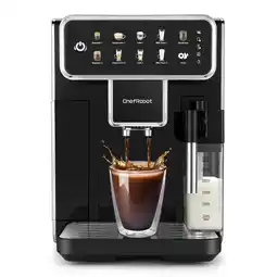 Netto Marken-Discount ChefRobot Kaffeevollautomat, 4 Kaffeesorten, Touchscreen-Display schwarz Angebot