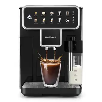 Netto Marken-Discount ChefRobot Kaffeevollautomat, 4 Kaffeesorten, Touchscreen-Display schwarz Angebot