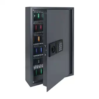 Netto Marken-Discount HMF 2133-11 Schlüsseltresor mit Zahlenschloss, 133 Haken, 66,5 x 43 x 13 cm, Anthrazit Angebot