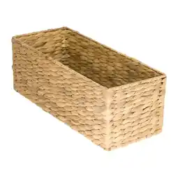 Netto Marken-Discount HMF Aufbewahrungskorb Badezimmer, Korb geflochten aus Wasserhyazinthe Seegras, 38 x 15 x 14 cm Angebot