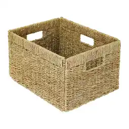 Netto Marken-Discount HMF Aufbewahrungskorb, Korb geflochten aus Seegras passend für Billy, 35 x 25 x 20 cm Angebot