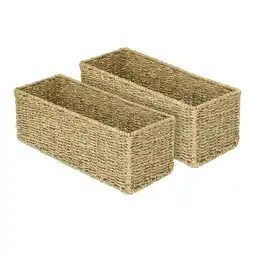 Netto Marken-Discount HMF Aufbewahrungskorb Badezimmer, Korb geflochten aus Seegras, 38 x 15 x 14 cm Angebot