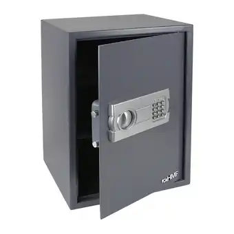 Netto Marken-Discount HMF 4612512 Tresor mit Zahlenschloss, Möbeltresor, 35 x 50 x 31 cm, Anthrazit Angebot