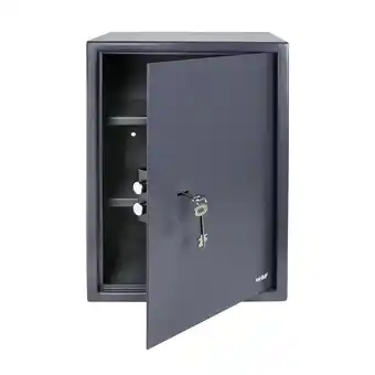 Netto Marken-Discount HMF 49205-11 Tresor mit Doppelbartschloss, Möbeltresor, 35 x 50 x 31 cm, Anthrazit Angebot