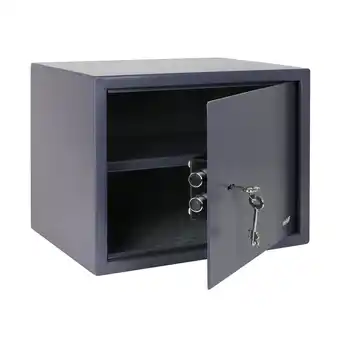 Netto Marken-Discount HMF 49203-11 Safe Tresor mit Schlüssel, Möbeltresor 38 x 30 x 30 cm Anthrazit Angebot