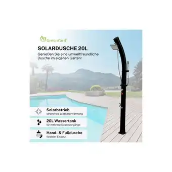 Netto Marken-Discount GreenYard Solardusche mit 20L Tank und Handbrause Angebot
