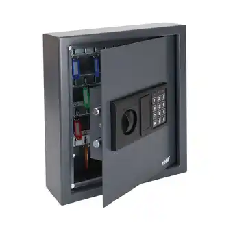 Netto Marken-Discount HMF 2048-11 Schlüsseltresor mit Zahlenschloss, 48 Haken, 36 x 30 x 10 cm, Anthrazit Angebot