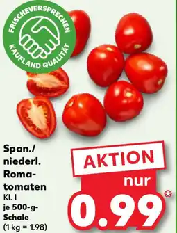 Kaufland Span./ niederl. Romatomaten Angebot