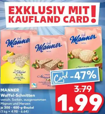 Kaufland MANNER Waffel-Schnitten Angebot