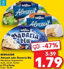 Kaufland BERGADER Almzeit oder Bavaria Blu Angebot