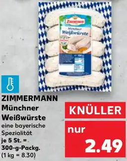 Kaufland ZIMMERMANN Münchner Weißwürste Angebot
